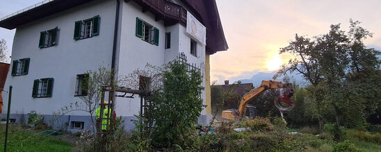 Abbrucharbeiten Dokotor-Prem-Straße Abbrucharbeiten Dokotor-Prem-Straße